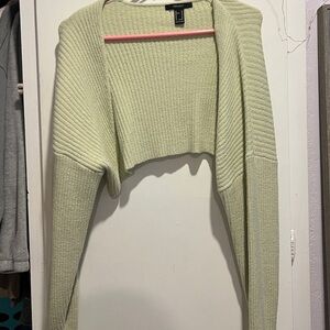 Forever 21 Women's Light Green Shrug